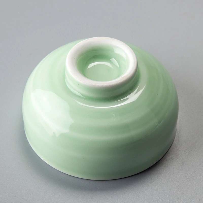 Cangkir Teh Keramik Chinese Celadon Fish Ceramic Teacup 33ml - D042 - Green