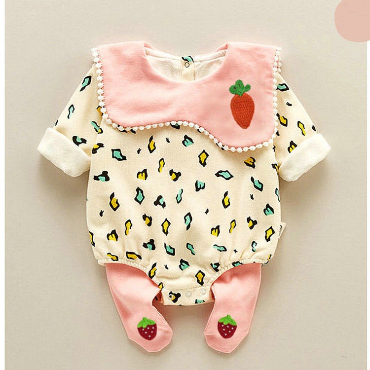 jumpsuit Bayi Lucu Fashion Set Anak Bayi Perempuan Baru Lahir Pakaian dan Legging V38-66/Pin-3-6 Bulan