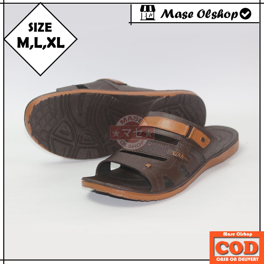 Sandal Karet Pria Sendal Slop Nikko 8111 Murah Awet