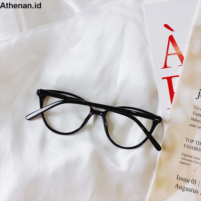 Korea kacamata anti radiasi Bingkai Struktur Fashion Cat Eye Eyeglasses Bahan Plastik Ringan Untuk Wanita