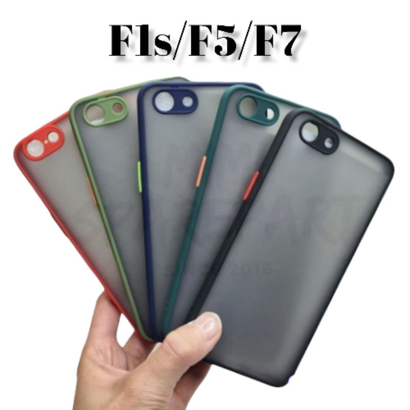 CASE MATTE OPPO F1S/F3/F7 SILICON MACARON TRANSPARAN