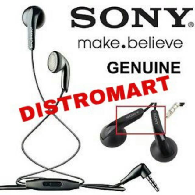 Handsfree Earphone Sony Original / Headset Sony 100% Original