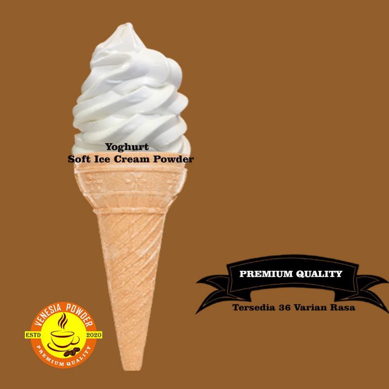 

SOFT ICE CREAM RASA YOGHURT TERLARIS 1KG-BUBUK ES KRIM YOGHURT 1KG-BUBUK ES KRIM