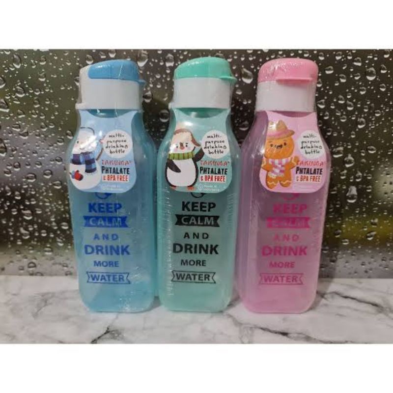 Z7 Botol Kotak Minum 550ml | Square Bottle Plastic 500ml | Tempat Wadah Minuman Bekal Anak Sekolah | Souvernir Hampers Sovernir Ulang Tahun Ultah Pernikahan Murah