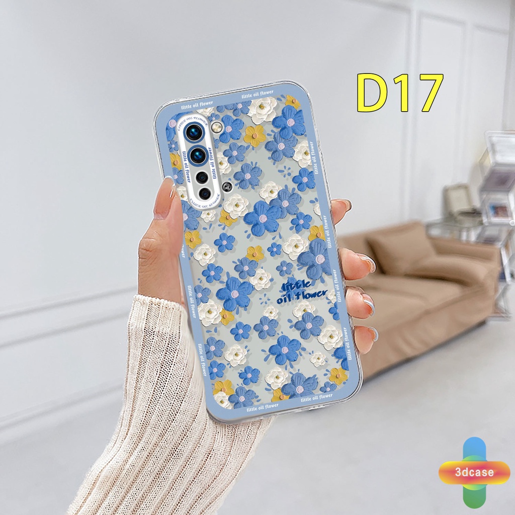 Soft Case Realme C11 2021 C21Y C31 C35 C15 C21 C25 C20 C3 C12 C2 C25S 5S 5 5S 5i C17 7i C1 C25Y C2 C3i 6i C20A realme Narzo 20 10 10A 20A 30A A7 A5S A15 A16 Y12 Y20 Y15S A03 Shockproof little oil flower Camera Lens Protection Phone Case