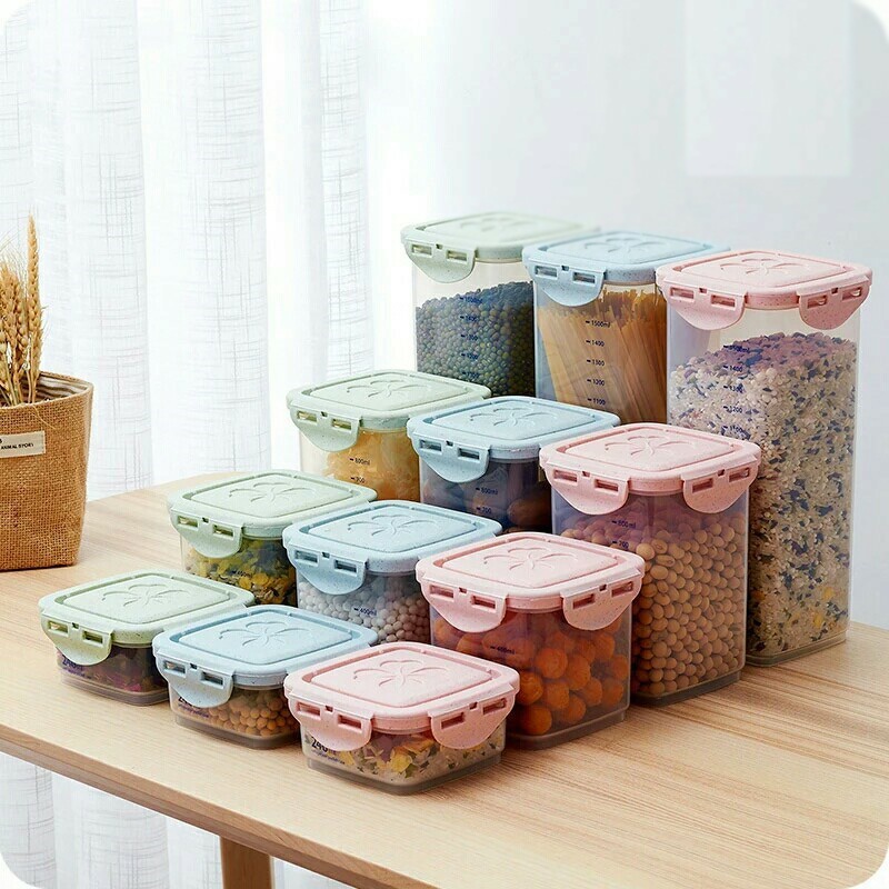 ☛TK☚  DC002 Food Container Kotak Tempat Makan Toples Plastik Penyimpanan