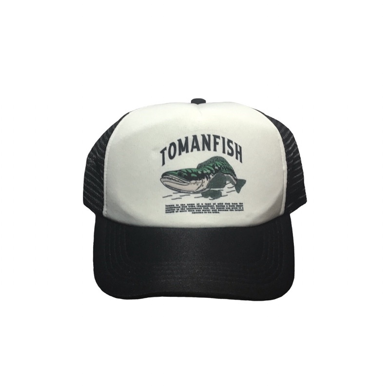 Topi Mancing Logo Ikan Toman Topi Trucker