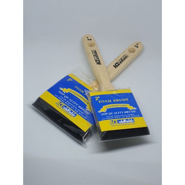 Kuas busa / kuas spon cat kayu