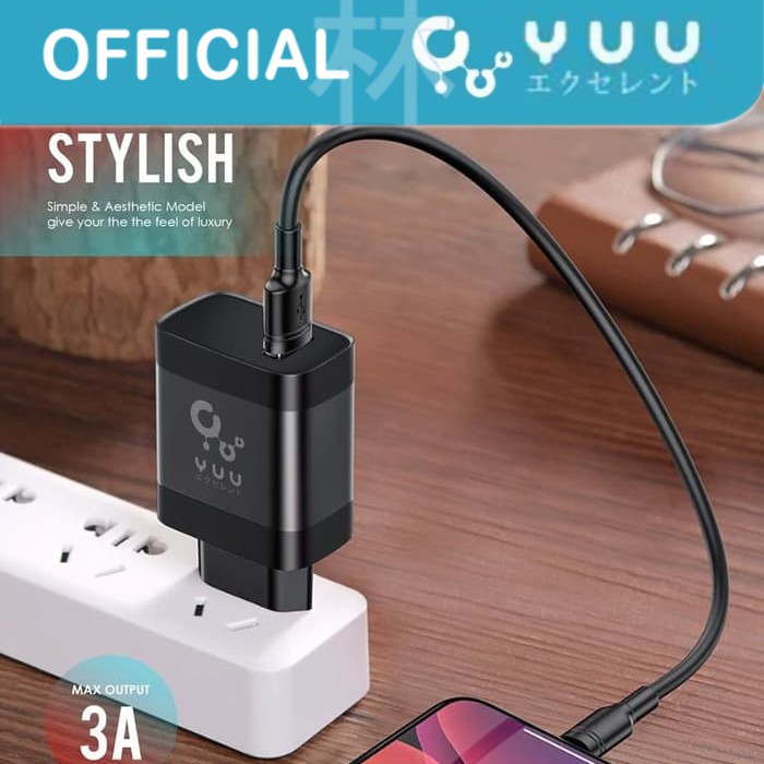 Yuu YAD701QC Adapter Quick Charge 3.0 FPC, AFC, &amp; Apple 2.4A Charger