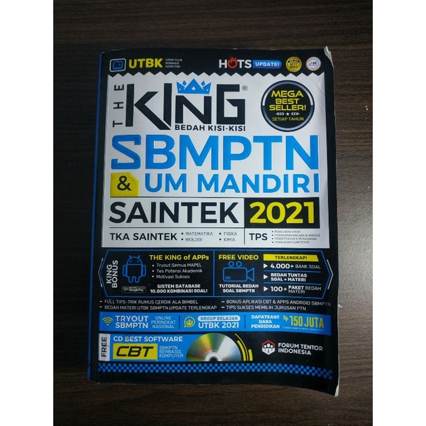 Jual BUKU SBMPTN MANDIRI UTUL UGM THE KING WANGSIT KAMPUNG SOAL ...