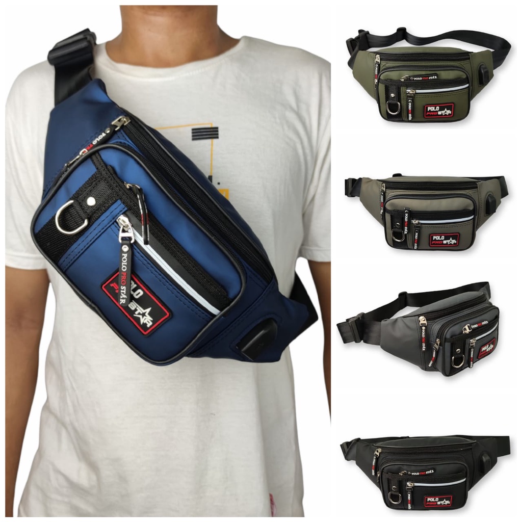 Waistbag Tas Pinggang Tas Selempang Waterproof Original Polo Prostar