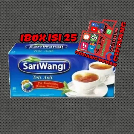 

TEH CELUP SARIWANGI 1 BOX ISI 25