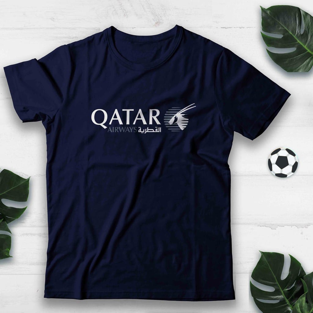 KAOS QATAR AIRWAYS AIRLINES T-SHIRT BAJU DISTRO SABLON