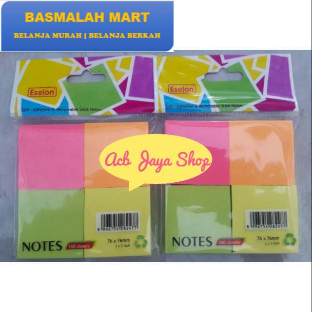 

Pembatas Buku Kertas Eselon / Marker / Sticky Note Kertas Eselon Murah (Ilham Berkah Mart)