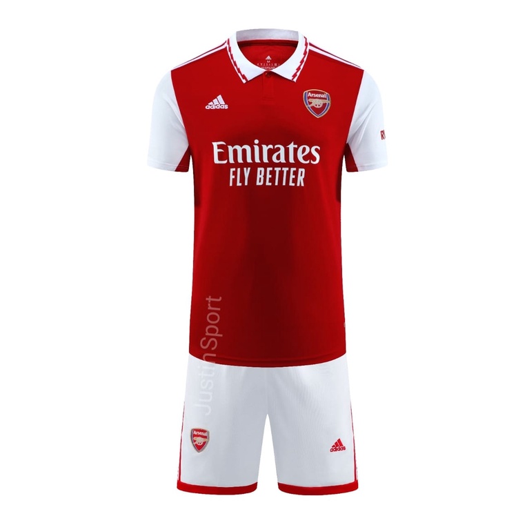 SETELAN JERSEY BOLA ARSENAL HOME IMPORT GRADE ORI 2022-2023