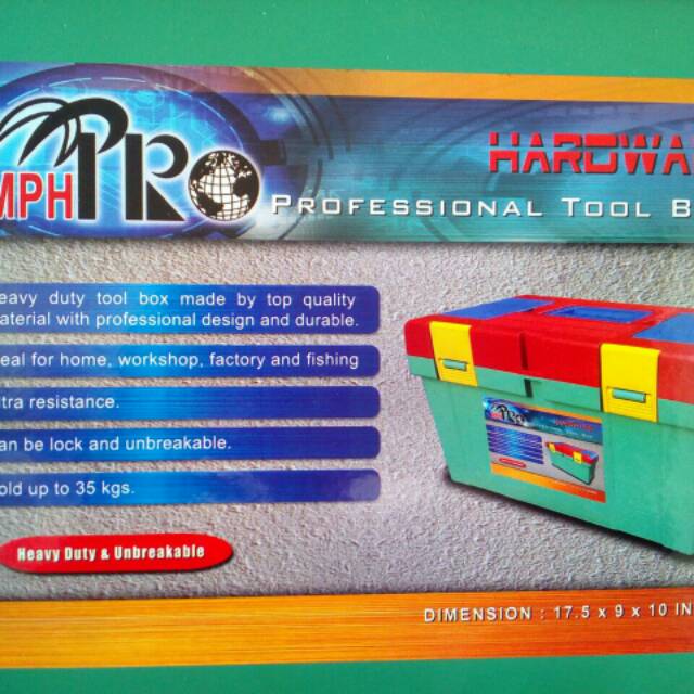 Tool Box PVC Besar/TOOL BOX PVC BESAR MPH PRO / TOOLBOX KOTAK PERKAKAS KUNCI TANG OBENG ALAT PENYIMPANAN PERKAKAS