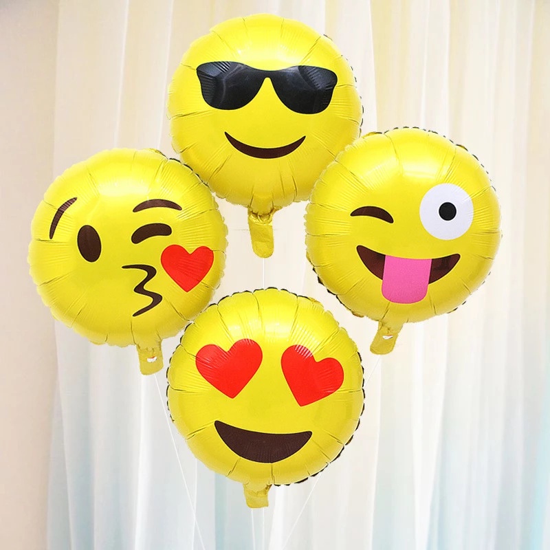 Balon Foil Emoji / Balon Karakter Wajah / Balon Emoticon Wajah / Balon Emoji / Balon Smile / Balon Smiley