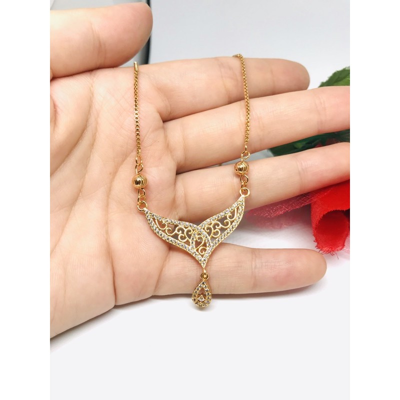 Kalung liontin mewah wanita suping