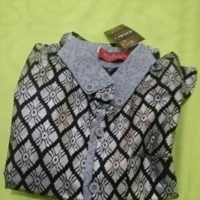 Kemeja Batik Katun Prada.bahan Lebih Tebal Tapi Adem Dan Serap Keringat