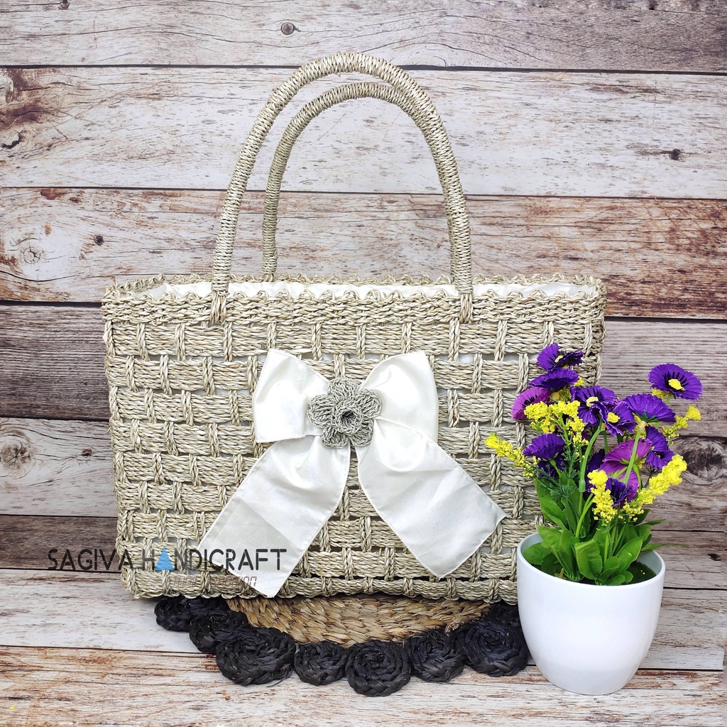 Tas Jinjing Wanita Anyaman Pandan Lilit Mamamia