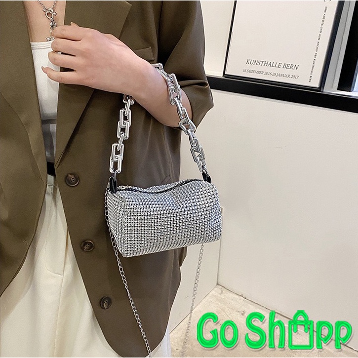 Tas Selempang Wanita Mini Bling Bling Import - Tas Bahu Slempang Wanita Fashion Korea - Tas Pesta Wanita Terbaru Import Kekinian - Tas Korean Style [TB06]