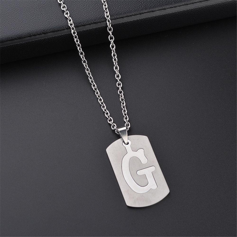 TOP Alphabet Initial Necklace Fashion Jewelry Cursive Bib Chain Luxury Metal 26 Letters