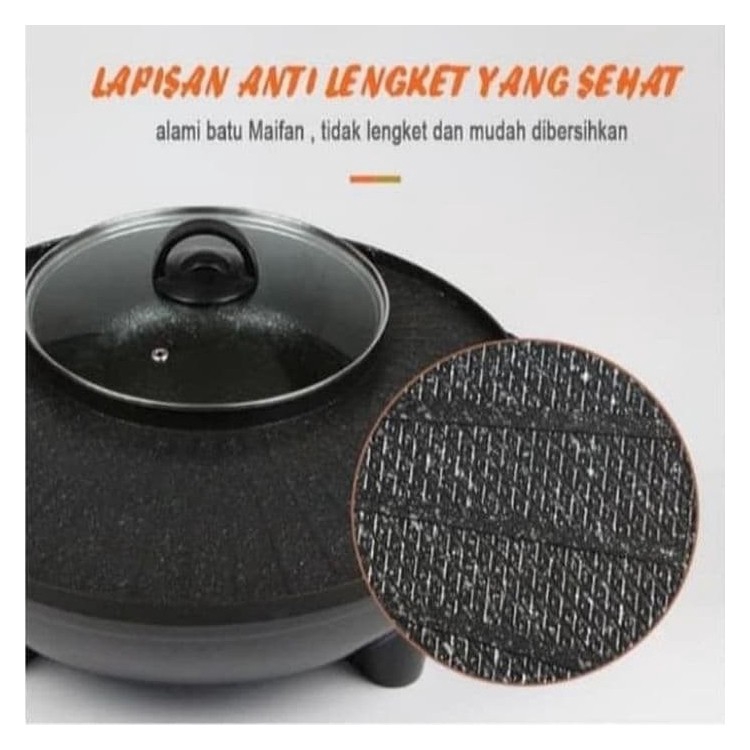 Panci HOTPOT BBQ 2IN1 Elektrik