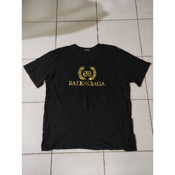 KAOS BALENCIAGA SECOND WARNA HITAM