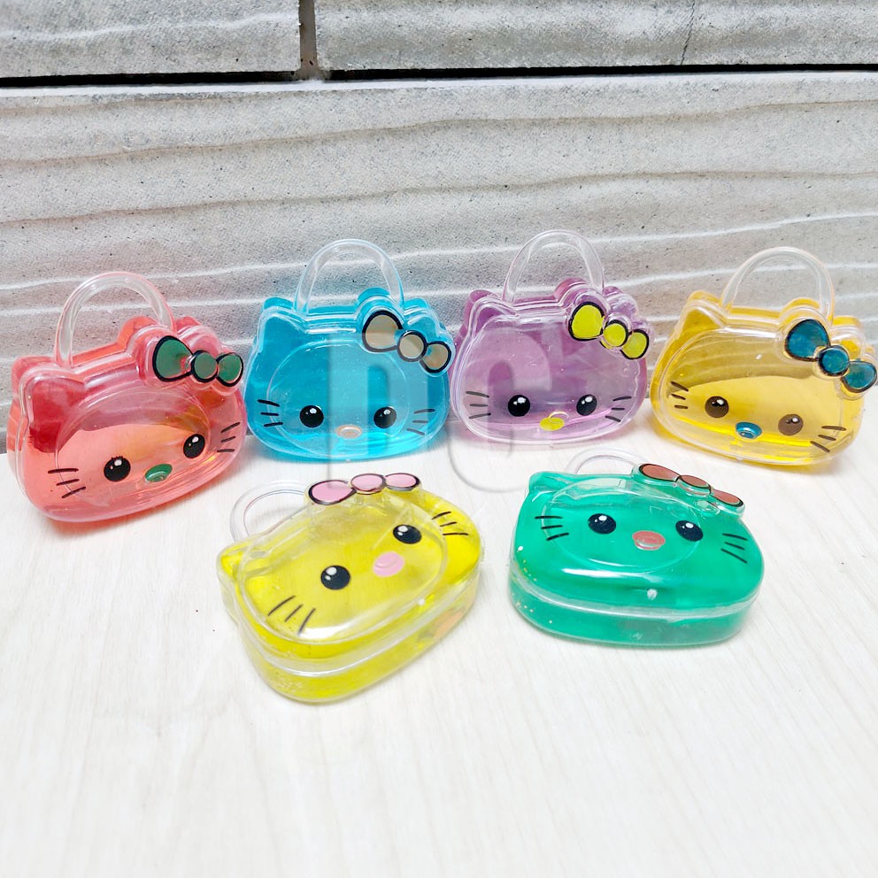 MURAH!!! SLIME CLEAR JELLY HELLO KITTY WARNA RANDOM