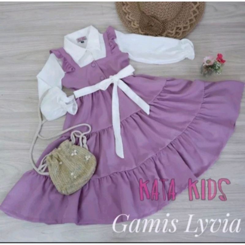 GAMIS ANAK PEREMPUAN LIVY DRESS TERBARU VIRAL 3-5 dan 8-10 TAHUN//BAJU GAMIS ANAK MUSLIM KEKINIIAN 3