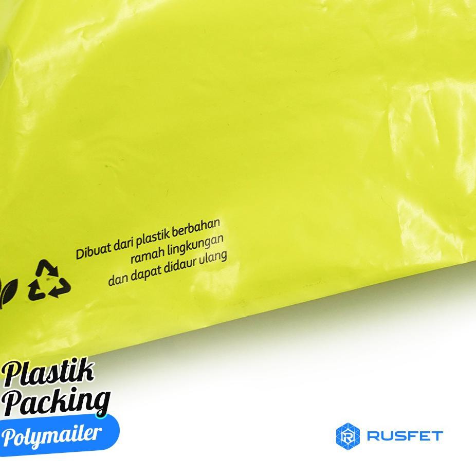 

M97W (50pcs) - Plik Packing | Amplop Packing | Plik Polymailer 35x45 YELLOWGREEN - Rusfet Terlaris