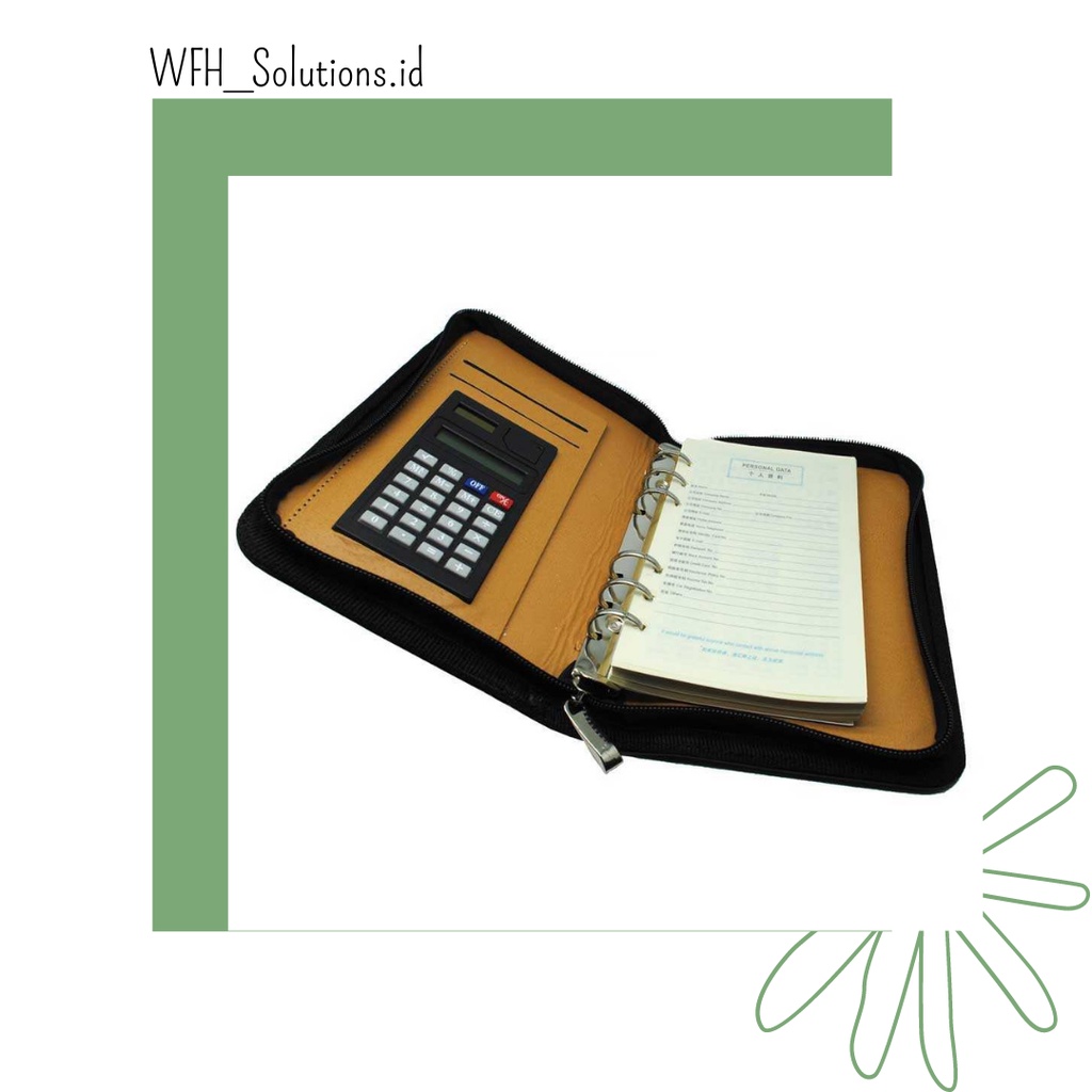 

[Bisa Bayar di Tempat] Buku Catatan Binder dengan Kalkulator