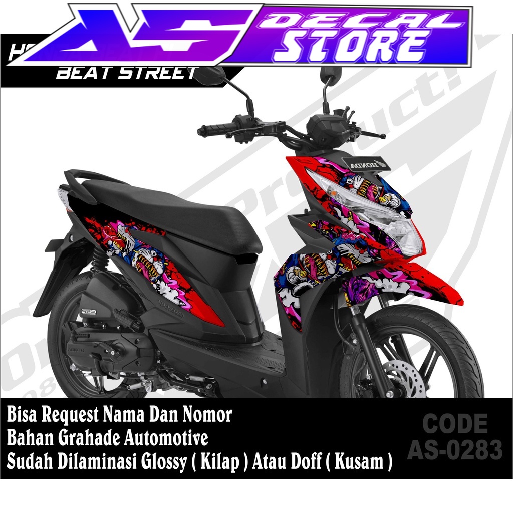 0283 DECAL STIKER FULLBODY CUSTOM MOTOR CUSTOM MOTOR BEAT STREET