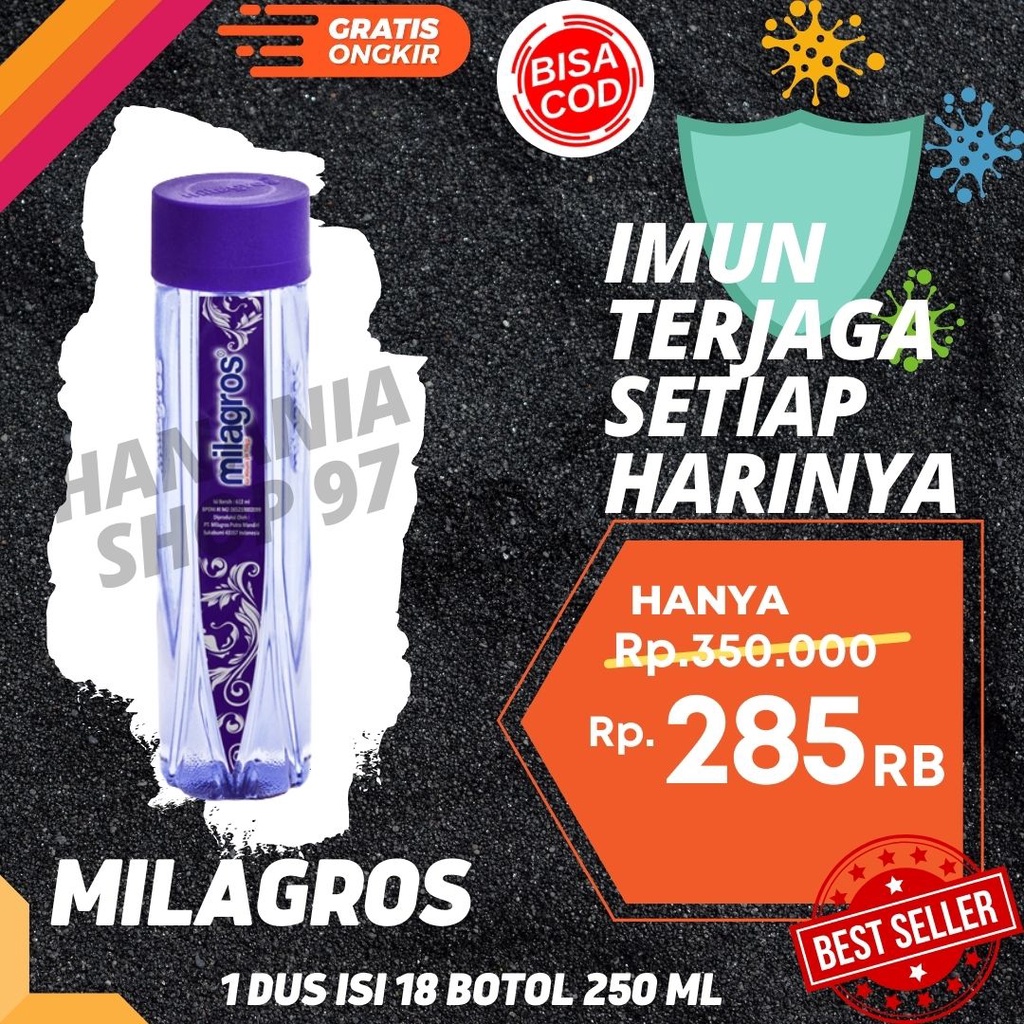 KEMASAN BARU MILA GROS MILA GROSS MILAGROSS 1 DUS ISI 18 BOTOL 250 ML ORIGINAL