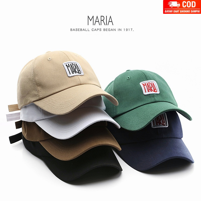 NEXTSTOP-181 Unisex Hat Vintage Lembut Bordir Maria Baseball Cap