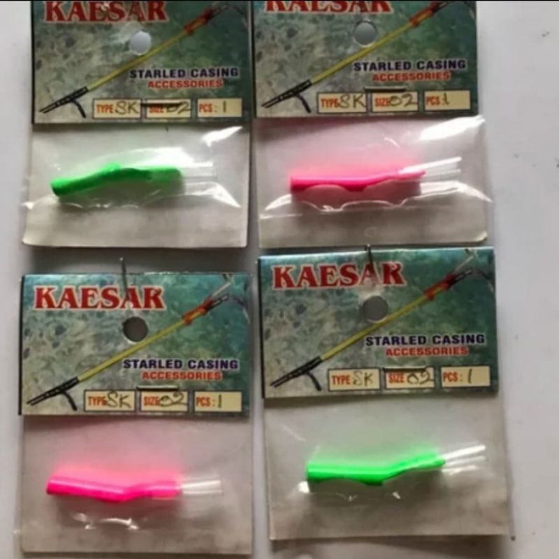 casing starled, tempat dudukan starlite pada joran, lampu mancing,