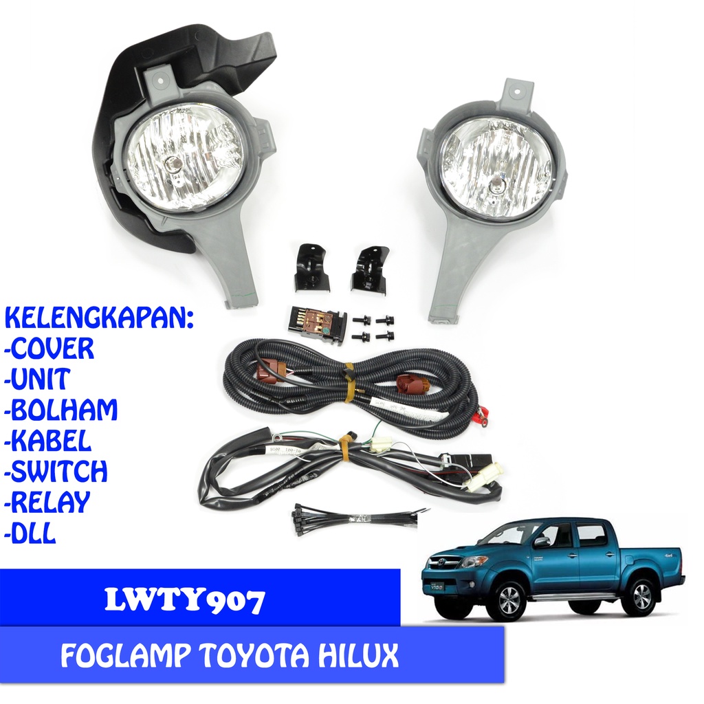 FOGLAMP/LAMPU KABUT LWTY907 TOYOTA HILUX VIGO 2005-2007