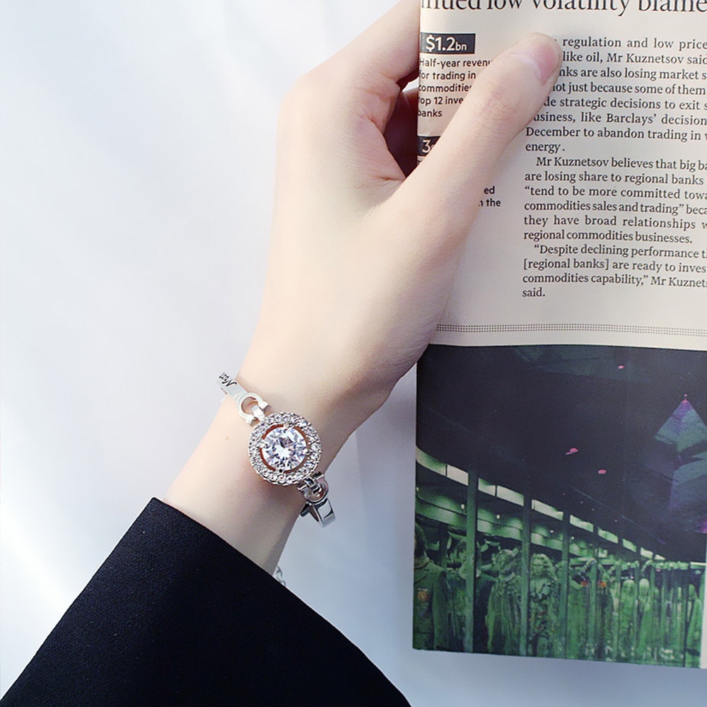 Gelang Bangle Hias Full Berlian Zirkon Untuk Wanita