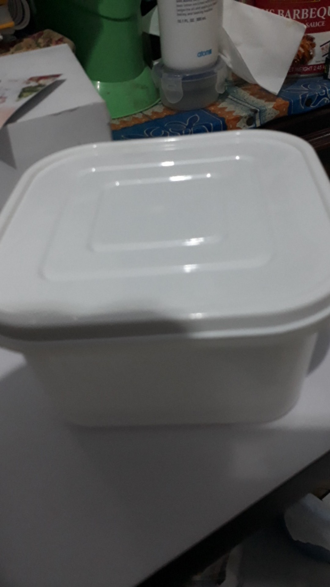 Kotak Penyimpanan Bawang Putih Dan Lebah Bentuk Persegi Dengan Saringan Untuk Kulkas
