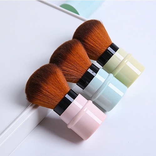 Travel Make Up Brush Kuas Makeup Lameila Kuas Makeup Bedak Blush On Kosmetik Nylon Retractable Brush L0825