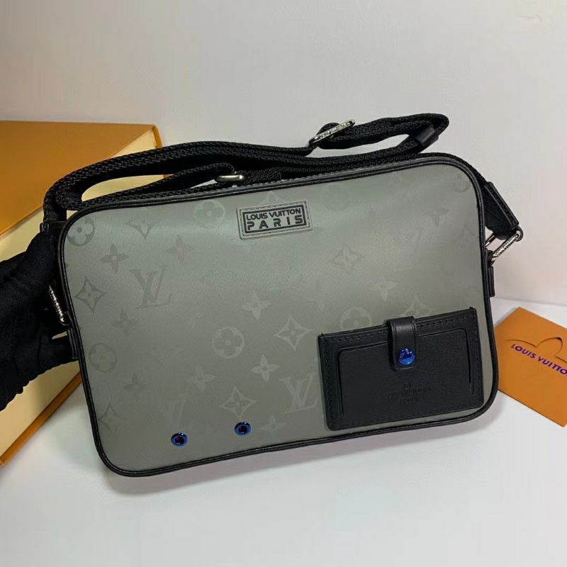 WAIST BAG TAS PINGGANG PRIA BRANDED IMPORT MIRROR LOUIS VUITTON lv