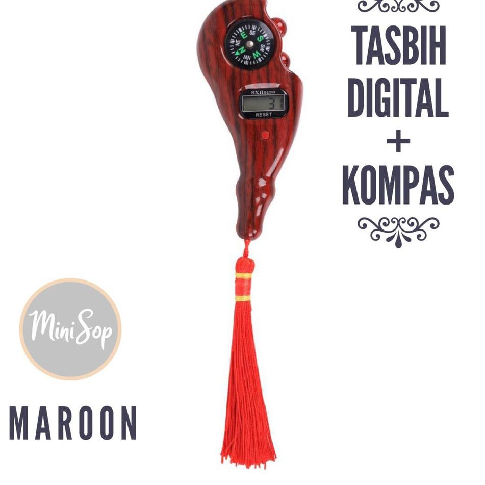◄ Tasbih Penghitung Tally Counter Digital Dengan Kompas Motif Kayu Sxh5136 ➧