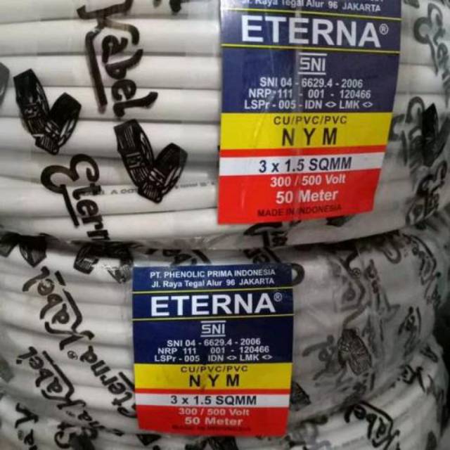Kabel NYM 3 ×1,5 ETERNA / roll