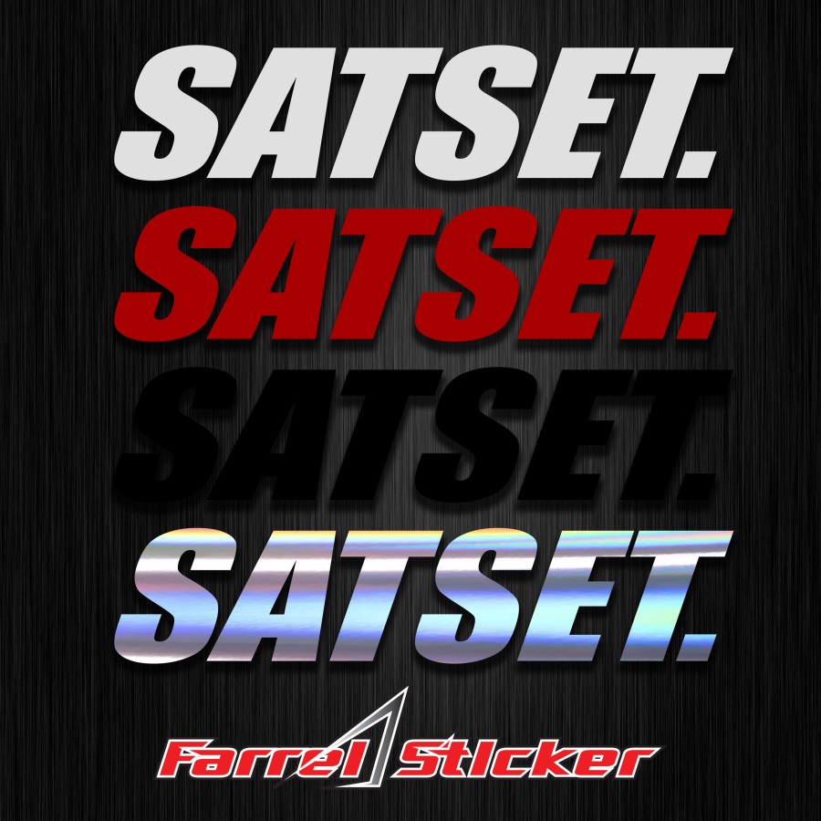 SIKER SATSET STICKER SAT SET 10 CM