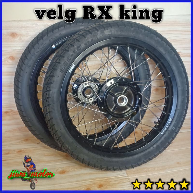 paket velg TK racing ring 18 185 dan 215 RX king  tromol original ban irc nr 65 275 dan 300 18