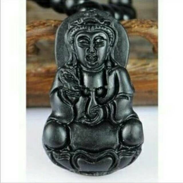 Blackjade Liontin Kesehatan Original Giok Hitam