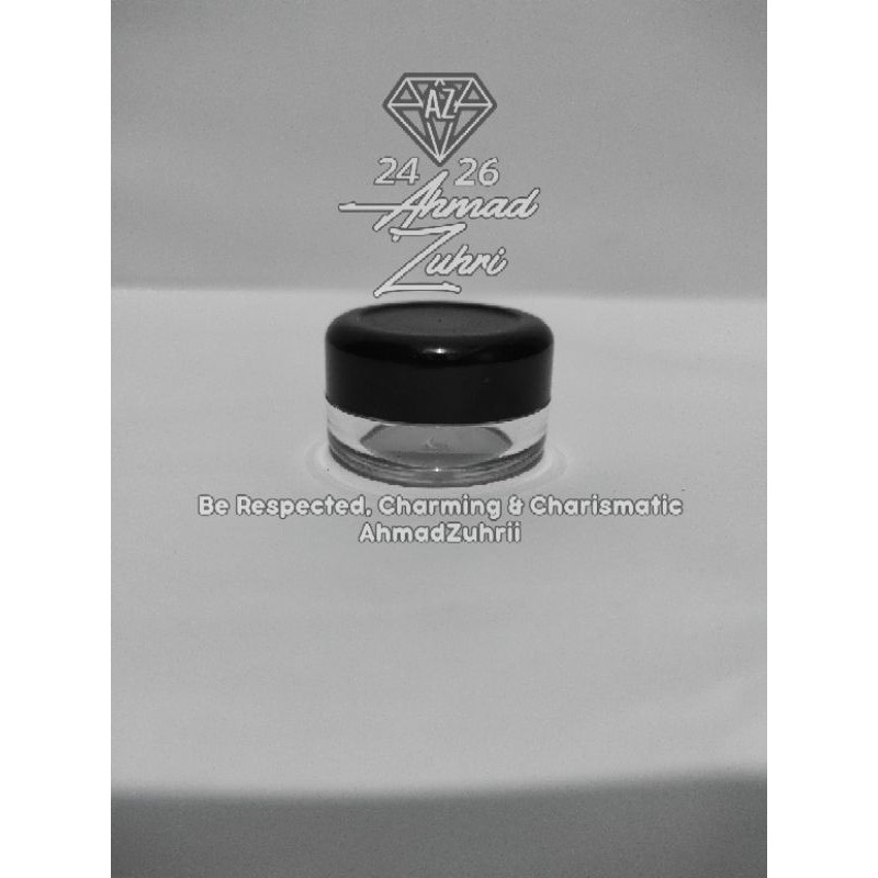 Pot Cream 5gr Hitam Natural PS - Pot Krim 5 gr Hitam - Pot Cream 5 Gram Hitam Bening - Pot Krim 5 gr