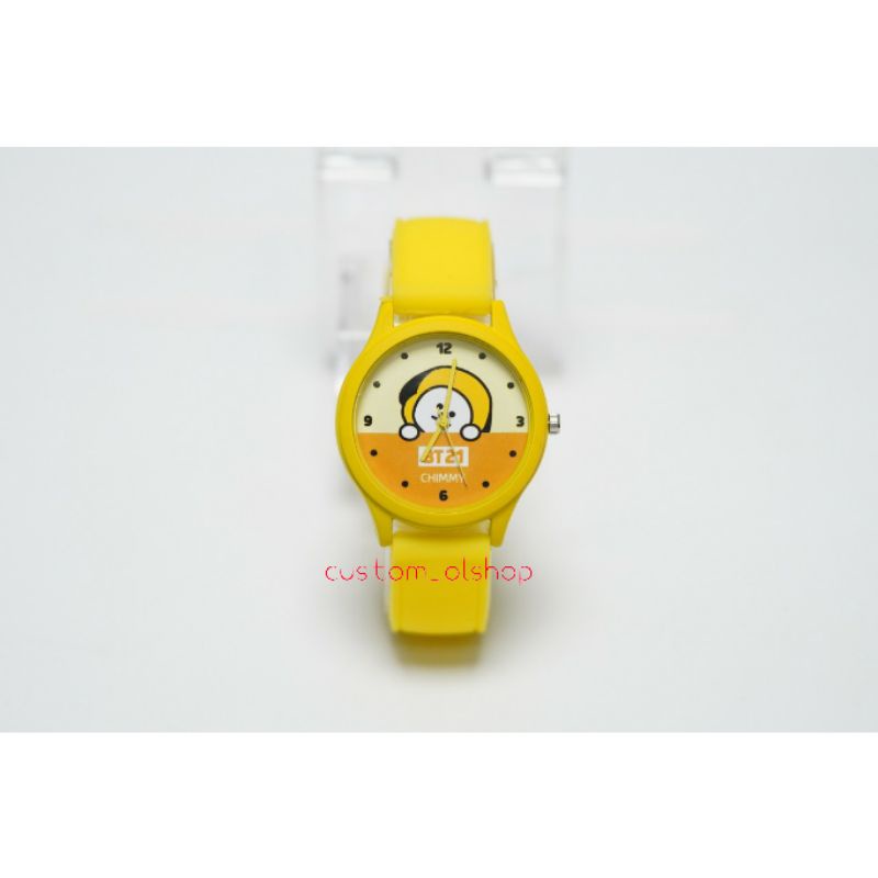 Jam Tangan KARAKTER BT21 BTS /CHIMMY / KOYA / COOKY / RJ /MANG / TATA / VAN / SHOOKY