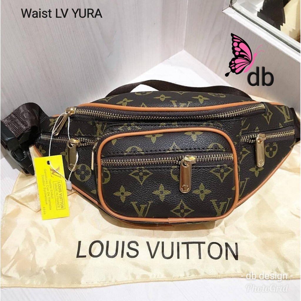 LV Yura Waist Bag Sling Bag Tas Fashion Selempang Dada Tas Pinggang Cewek Bagus Murah Lokal Bandung
