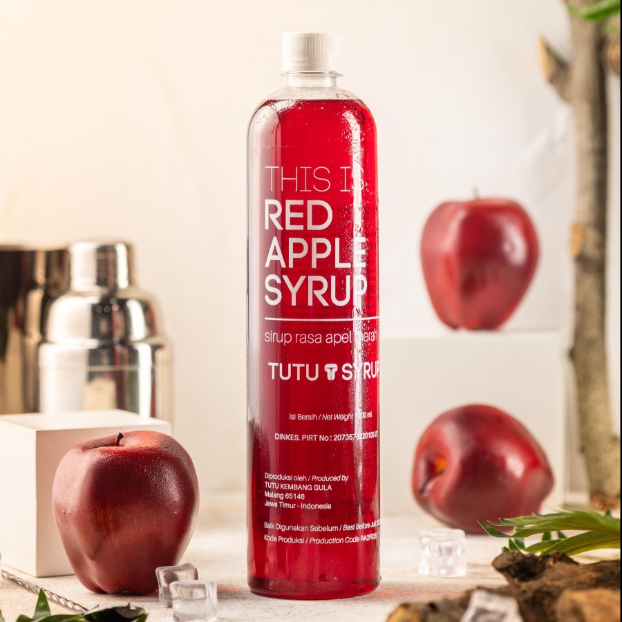 

Korzaln Tutu Flavors Red Apple Syrup 1000Ml - Sirup Apel Merah